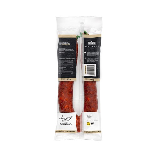 PALCARSA Sarta de chorizo extra con ajo negro 325 g.
