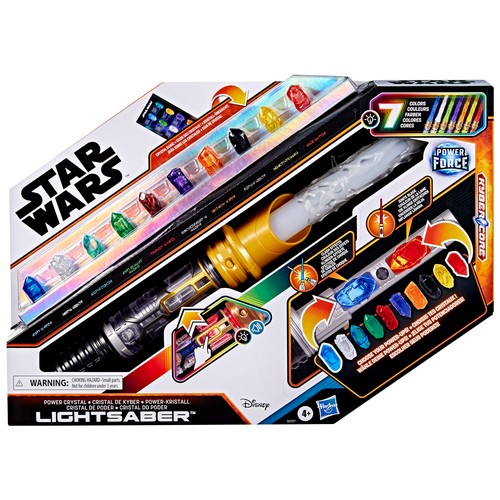 Star Wars, Sable de Luz con Cristal de Poder +4 Años HASBRO