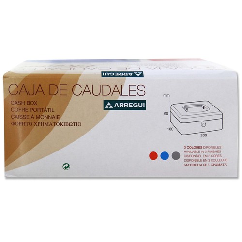 Caja de caudales con sistema de apertura y cierre de llave, 200x90mm. ARREGUI T2.