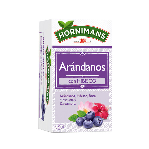 Infusión de arándanos con hibisco HORNIMANS 20 uds. 30 g.