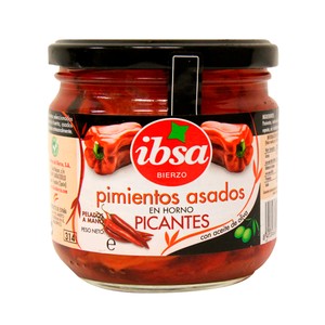 Imagen de IBSA Pimientos asados picantes en horno frasco de 285 g.