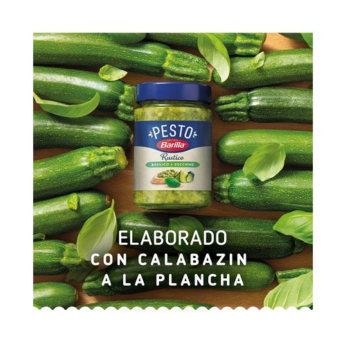 BARILLA Salsa Pesto Rústico Basílio y Zucchine (Albahaca y Calabaza) BARILLA 200 g.
