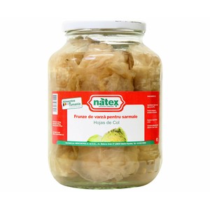 Col en hojas frasco de 950 g.