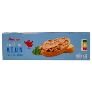 PRODUCTO ALCAMPO Paté de atún PRODUCTO ALCAMPO lata de 80 g. pack de 3 uds.