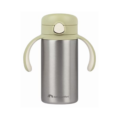 Vaso térmico con pajita 280ml., a partir de 12 meses, BEBECONFORT