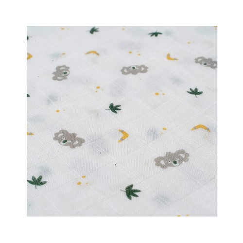 Pañal de tela, diseño koala, color blanco, INTERBABY.