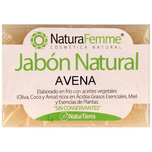 Pastilla de jabón de avena NATURAFEMME 100 g.