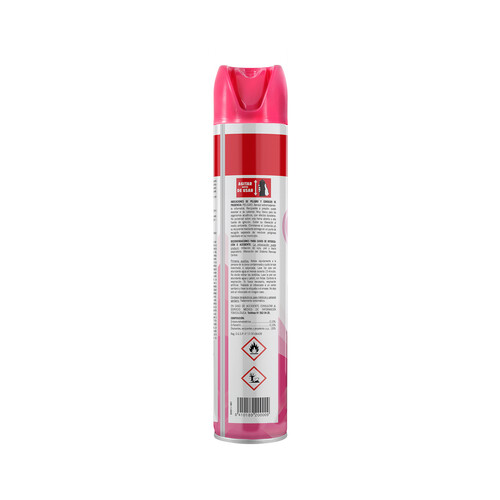 CASA JARDÍN Spray para matar mosquitos, polillas, hormigas, arañas y otros insectos, insecticida perfume rosas CASA JARDÍN 750 ml.