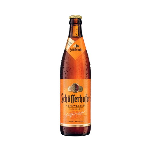 SCHOFFERHOFER Cerveza Alemana premium de trigo botella 50cl