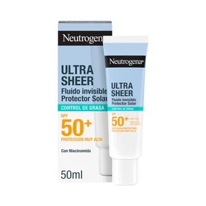 NEUTROGENA Ultra sheer Protector solar invisible, para el control de la grasa con FPS 50 (muy alto) 50 ml.