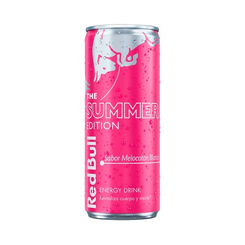 RED BULL Bebida energética white peach 250 ml.