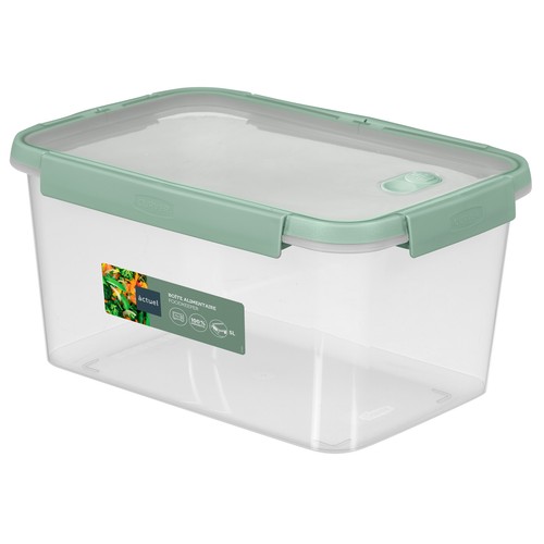 Hermético rectangular con cierre clip y válvula 5L., ACTUEL.