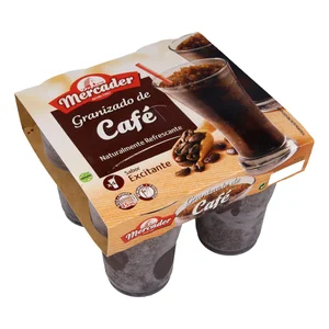 MERCADER Granizado de café, elaborado sin gluten MERCADER 4 x 190 ml.