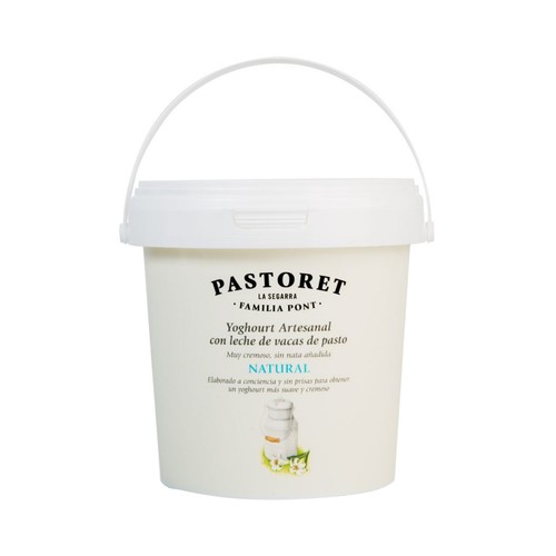 PASTORET Yogur artesanal cremoso de sabor natural 1 kg.