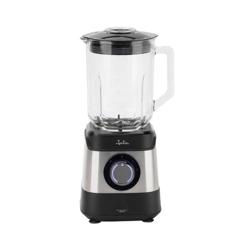 Batidora de vaso JATA JEBT3855, 1500W, 2 velocidades, jarra de cristal 1,8L, pica hielo.