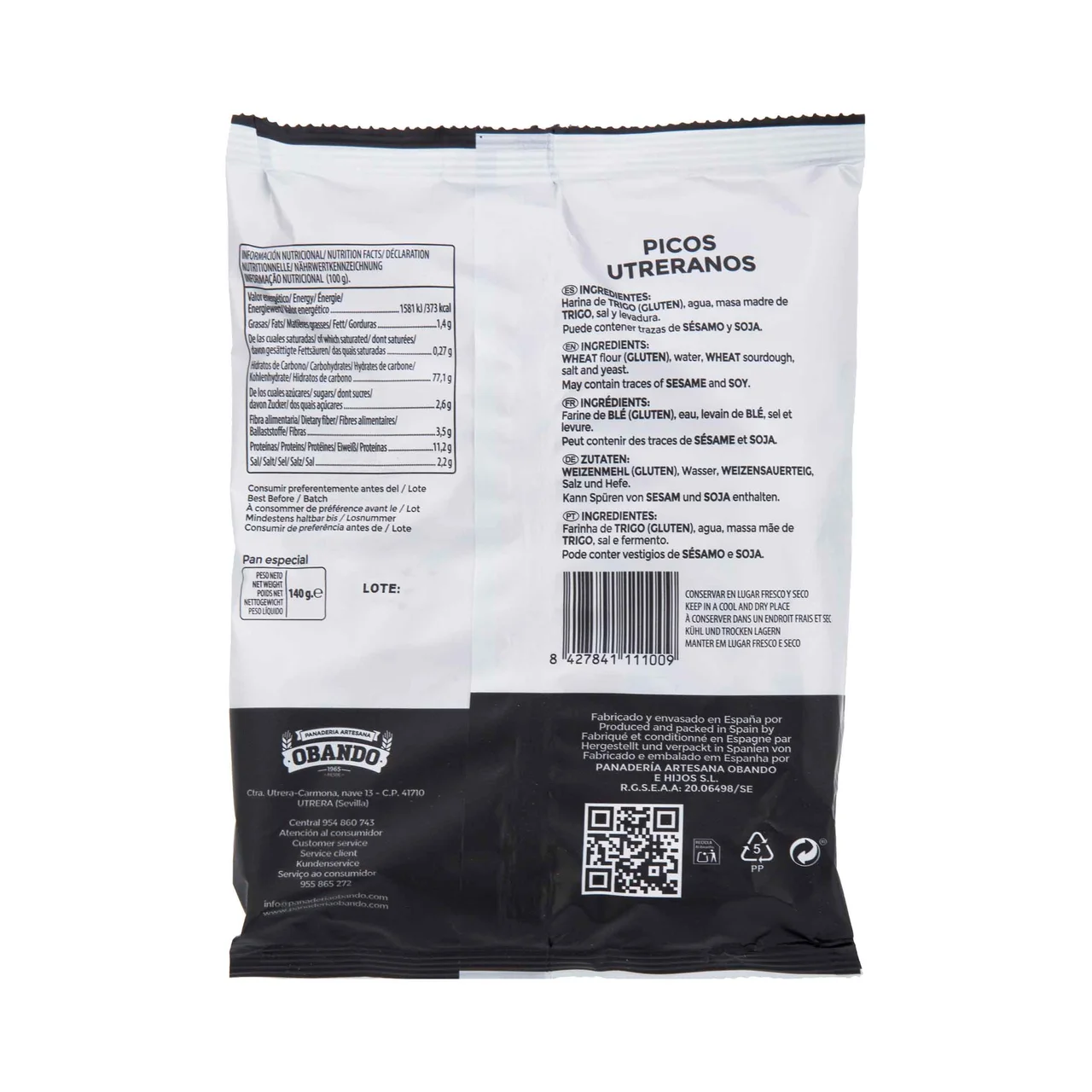 Utrera Picos tradicionales de 140 g.