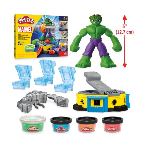 Play-Doh Marvel Set De Juego Hulk aplasta y moldea +4 Años HASBRO