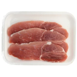 Filetes de jamón de cerdo, ideales para freir.