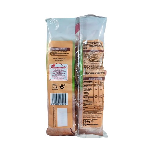 PRODUCTO ALCAMPO Magdalenas rellenas de crema de cacao 8 uds.