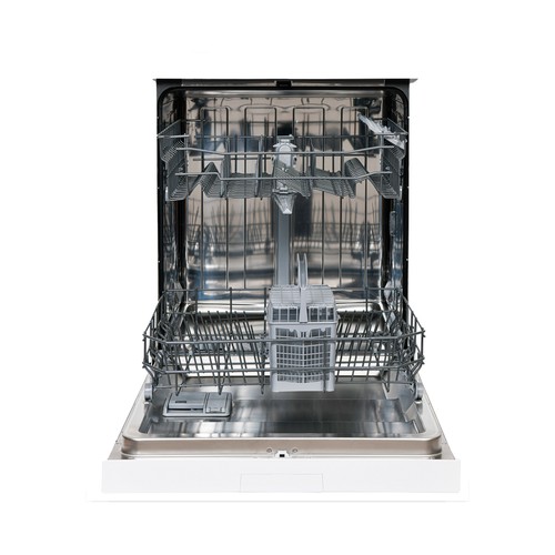 Lavavajillas NEW POL NWD605W.1 capacidad: 12 servicios, clasificación energética: E, H: 85cm, A: 59,8cm, F: 59,8cm.