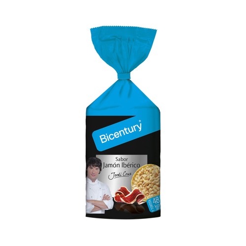 Tortitas sabor jamón ibérico BICENTURY 124 g.