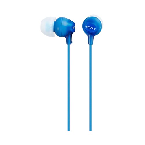 Auriculares tipo intrauditivo SONY MDREX15LPLI con cable, color azul.