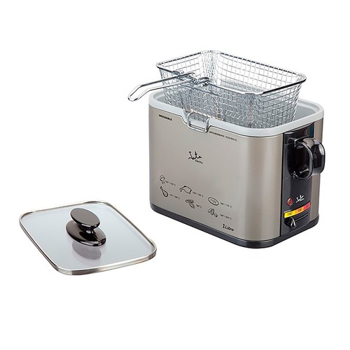 Freidora JATA FR326E, 1000W, capacidad 1L, Inox, cesto desmontable
