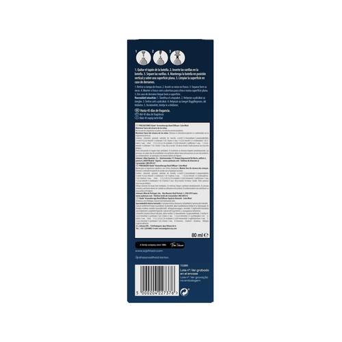 GLADE Varillas ambientador Calm Mind (bergamota + limón) GALDE AROMATHERAPY 80 ml.