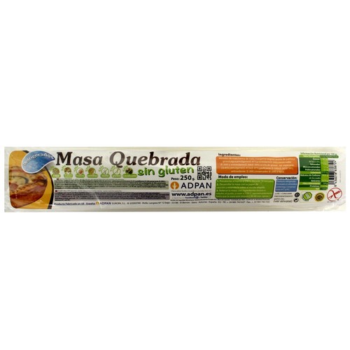 Masa quebrada sin gluten ADPAN 250 g.