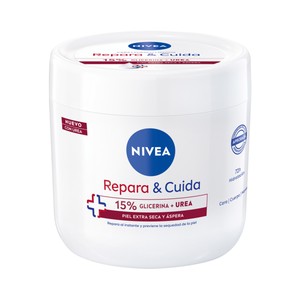 Imagen de NIVEA Repara & cuida Crema corporal (cara, cuerpo y manos) hidratante, para pieles extra seca y ásperas 400 ml.