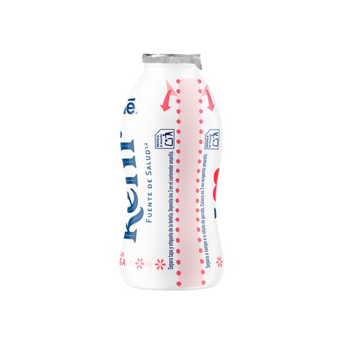 NESTLÉ Kefir líquido sabor a fresa, elaborado con fermentos lácteos y levaduras 6 x 100 g.