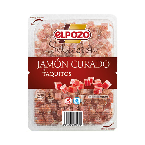 EL POZO Jamón curado en taquitos EL POZO Selección 2 x 65 g.