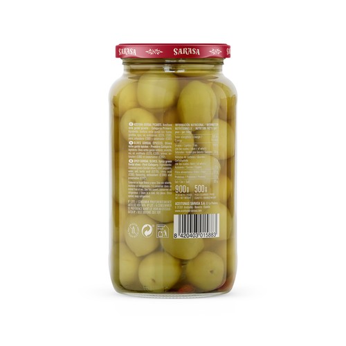 SARASA Aceitunas gordal picantes SARASA 520 g.