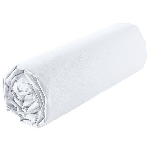 Sábana bajera 90x200cm 78 hilos 100% algodón, Percale color blanco. ACTUEL