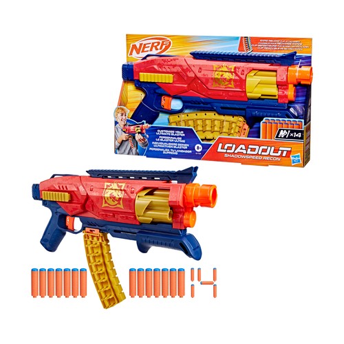Pistola Lanzador de Juguete Ner Loadout Shadowspeed Recon Nerf +8 Años HASBRO