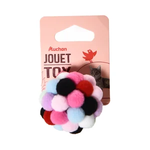 PRODUCTO ALCAMPO Juguete para gato pelota de tela de 4 cm.