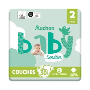 PRODUCTO ALCAMPO Baby sensitive Pañales talla 2 (3-6 kg) 30 uds.