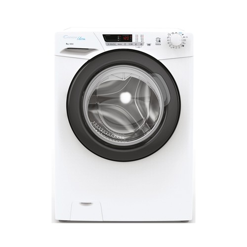 Lavadora CANDY HCU1282DWB4/1-S 8KG, clasificación energética: B, 1200RPM, H: 85cm, A: 60cm, F: 53cm.