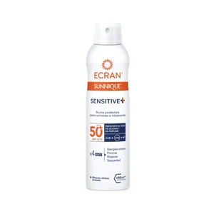 ECRAN Sensitive + Protector solar en spray, para pieles muy claras y sensibles con FPS 50+ (muy allto) 250 ml.