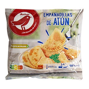 AUCHAN Empanadillas ultracongeladas, rellenas de atún 500 g Producto Alcampo.