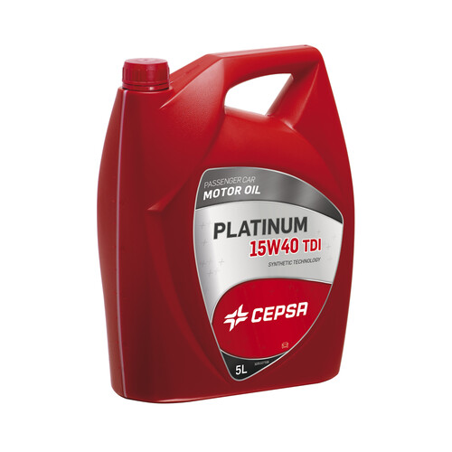 Aceite mineral para vehículos con motores de gasolina o diésel CEPSA PLATINUM 5 litros.