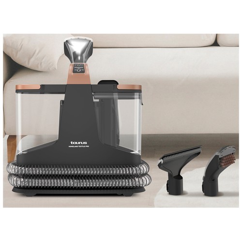 Limpiatapicería TAURUS SPCL602, 600W, 16 kPa, 3 en 1: aspira, pulveriza y limpia líquidos y sólidos 