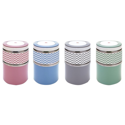 Recipiente térmico doble para alimentos y bebidas, 0,9 litros, Lunchbox IRIS.