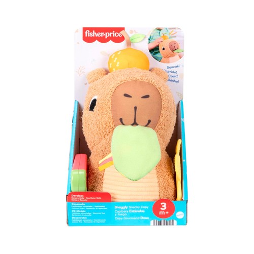 FISHER PRICE  Capibara estímulos y Juego de Peluche interactivo +3 Meses