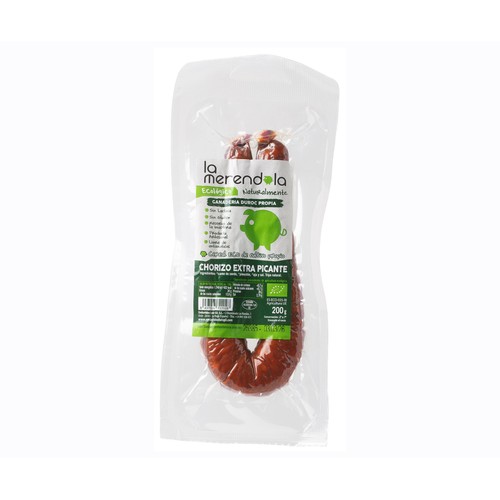 LA MERENDOLA Chorizo sarta picante ecológico 200 g.