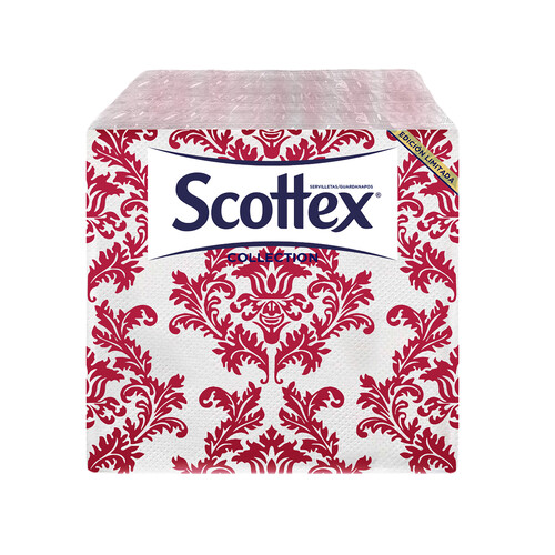 SCOTTEX Servilletas de papel desechables estampado Collection, 33x33cm. SCOTTEX 50 uds.