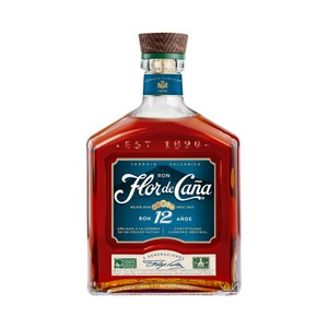 FLOR DE CAÑA Terroir volcánico Ron artesanal envejecido 12 años botella 70 cl.