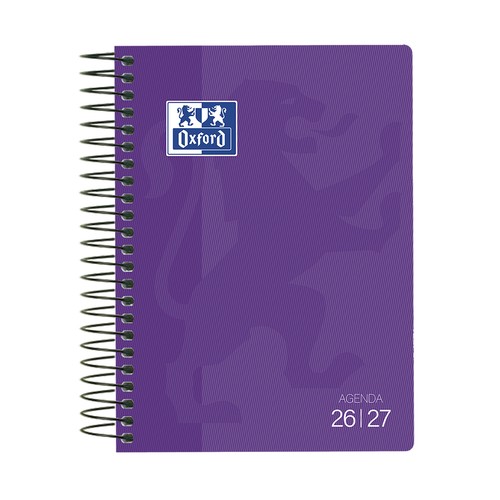 Agenda OXFORD 12x18 School, Tapa Blanda Día Página 26-27 modelos surtidos