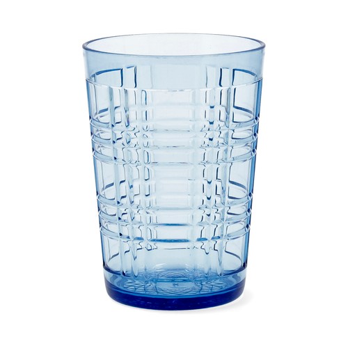 Vaso bajo fabricado en acrílico reutilizable color azul, 0,45 litros Viba QUID.