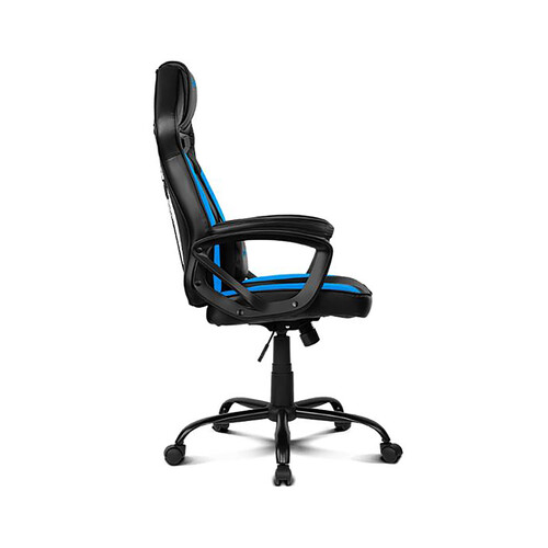 Silla gaming DRIFT DR50 Pro, color negro y azul, almohadilla lumbar, reclinable, regulación de altura.